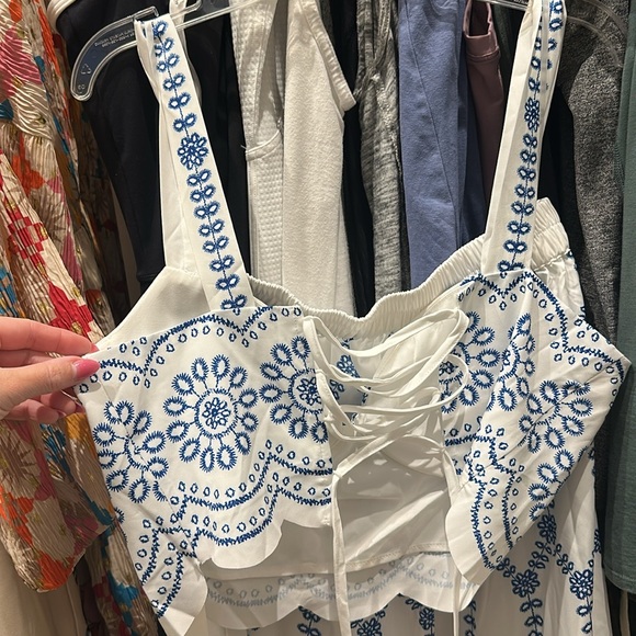 Commense Tie Back Top and skirt set - Picture 5 of 9